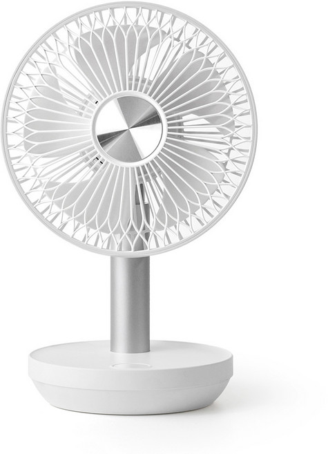 에어보나 무드등 무선 탁상용 선풍기, AB-25PF, 화이트