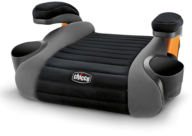 Chicco GoFit 汽車輔助增高座墊風尚版 適用15-36公斤, 玄鐵灰