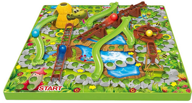 經典趣味桌遊 3D蛇棋遊戲 立體迷宮, 1組