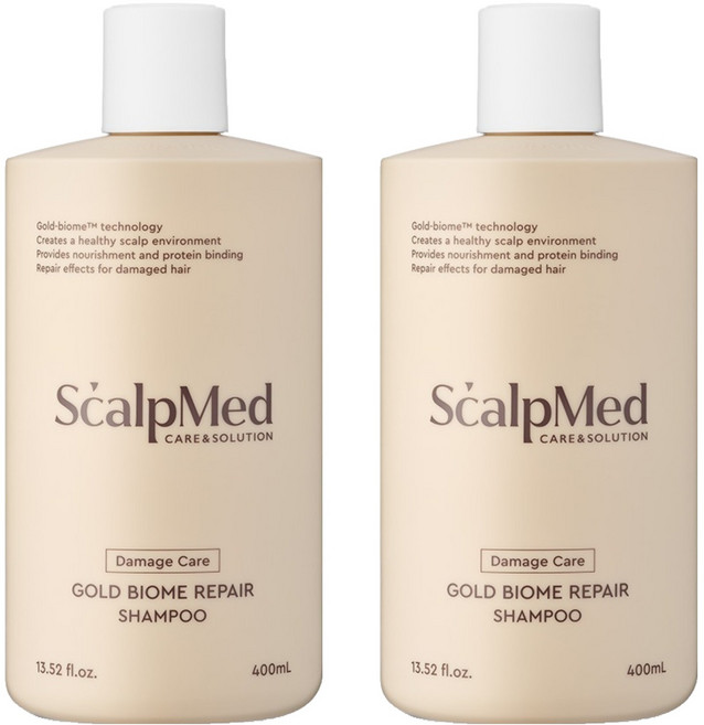 ScalpMed 黃金膠囊Biome蛋白質洗髮精, 2瓶, 400ml
