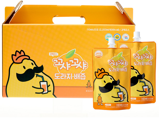 꼬샤꼬샤 도라지 배즙 스파우트형, 110ml, 20개