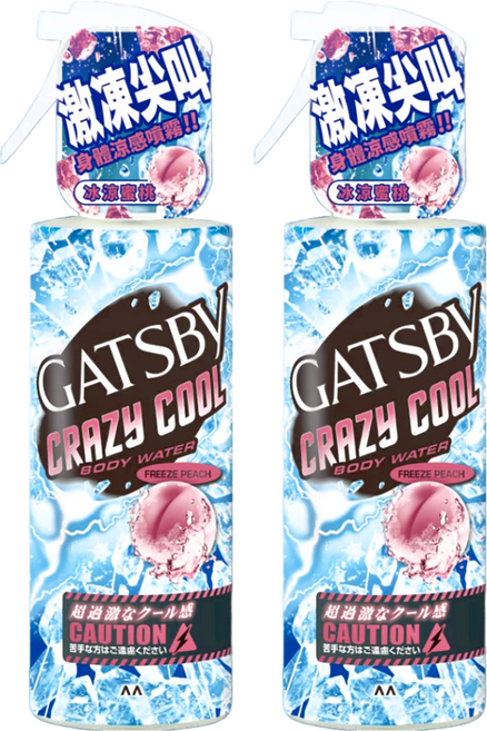 GATSBy 魔法激凍體用噴霧 冰涼蜜桃, 170ml, 2瓶