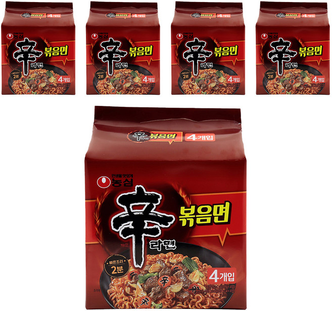 신라면 볶음면 131g, 20개