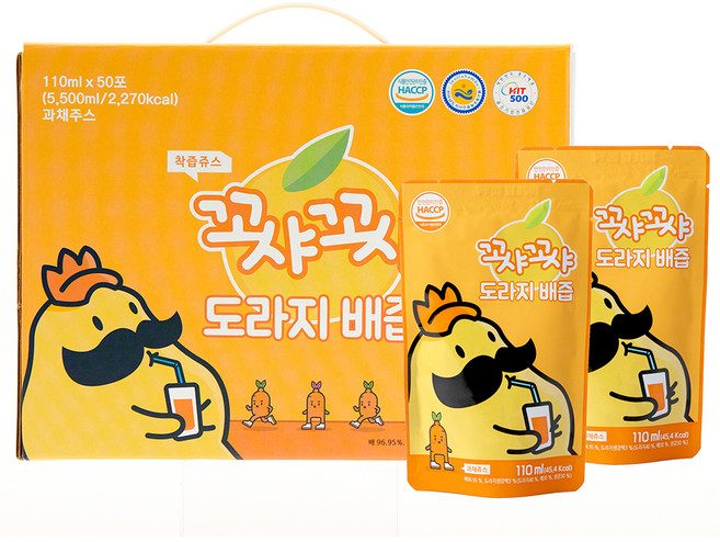 꼬샤꼬샤 도라지 배즙, 110ml, 50개