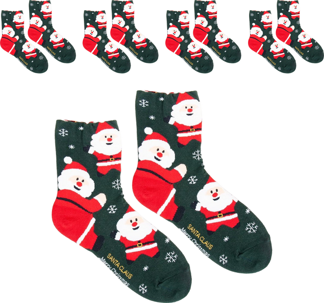 秋冬雪人紅襪薑餅襪子 N5058 30g