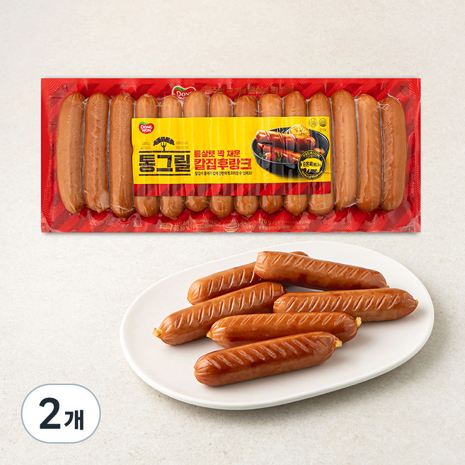 동원 통그릴 칼집 후랑크, 770g, 2개