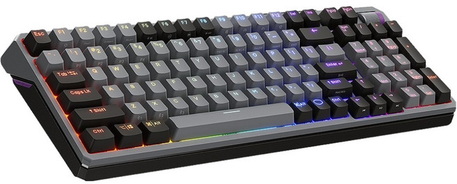 COOLER MASTER 酷碼 RGB 無線三模機械式鍵盤, 黑灰色, MK770, 紅軸