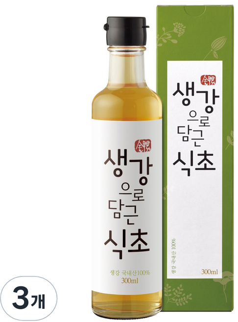 생강으로 담근 식초, 300ml, 3개