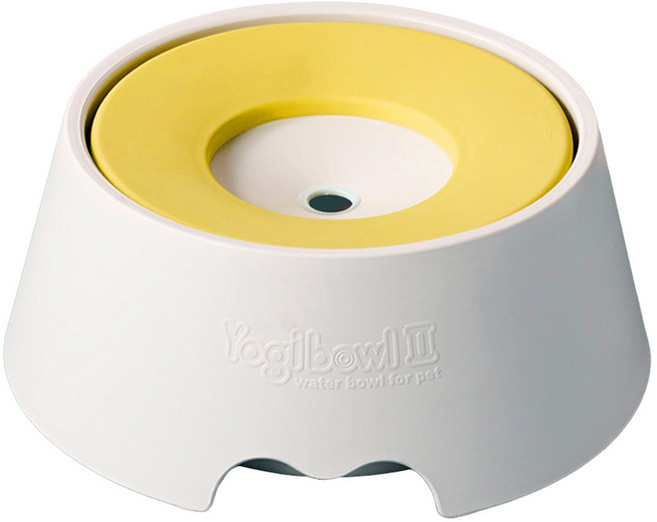 요기펫 요기물그릇, 흰색 + 노란색, 1개