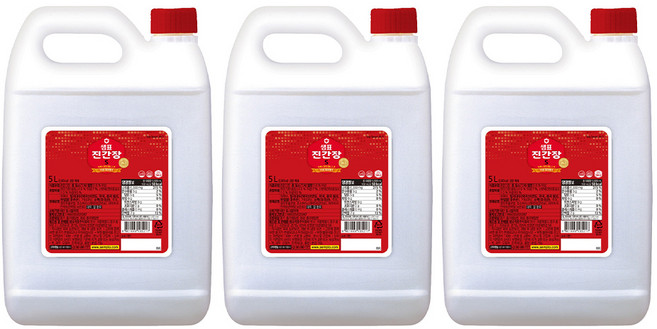 샘표 진간장S, 5L, 3개