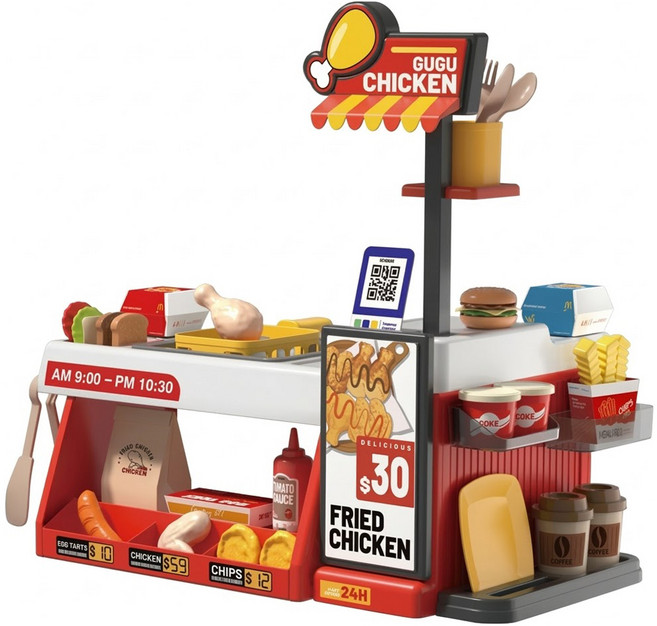 PLAYFUL TOYS 頑玩具 仿真炸雞店, 1套, 多色