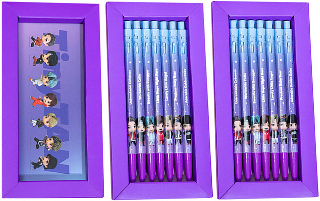 모나미 타이니탄 BP 153 7본 세트 0.5mm, 블랙, 2세트