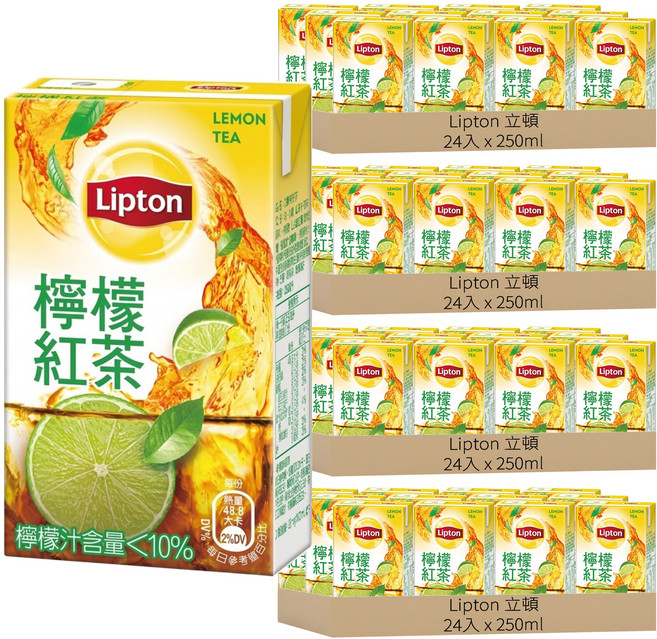 Lipton 立頓 檸檬紅茶, 250ml, 96入