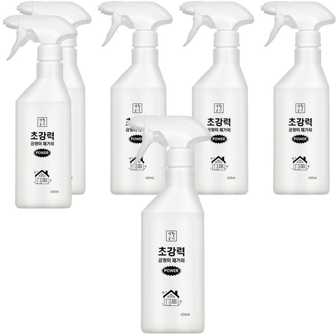 생활공식 초강력 곰팡이 제거제, 400ml, 6개