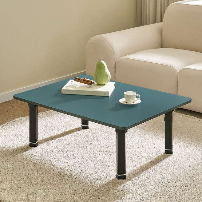 아이캔컴퍼니 국내생산 LPM 4단 높이조절 베이직 접이식 테이블, 스모키올리브