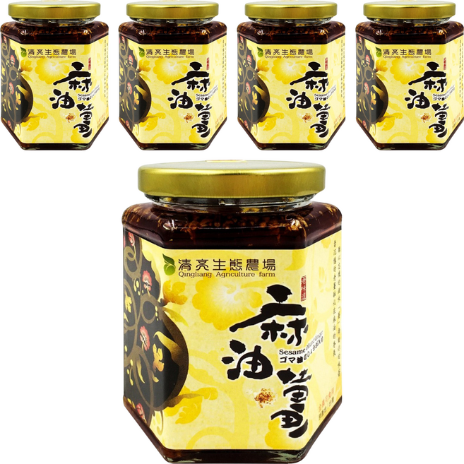 清亮 麻油薑, 200g, 5罐