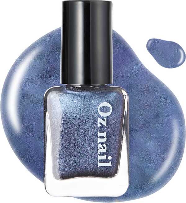 Oz nail Shine Mood 指甲油, 45 金屬丹寧, 8ml, 2個