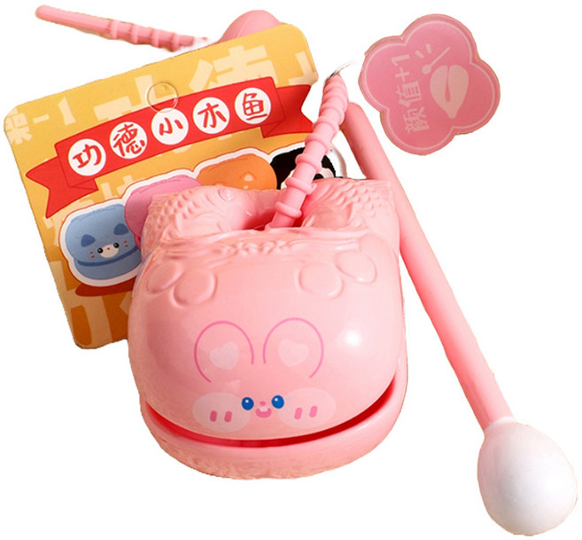 탑피아 편리한 휴대용 목탁 펜던트 공덕목어 토끼, 1개