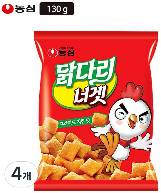 NONGSHIM 農心 雞塊餅乾 炸雞口味, 130g, 4包