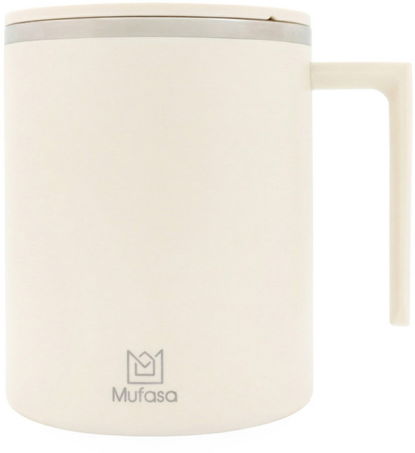 Mufasa 電動磁力攪拌杯 基礎款 miban2s 奶白 360ml 1個