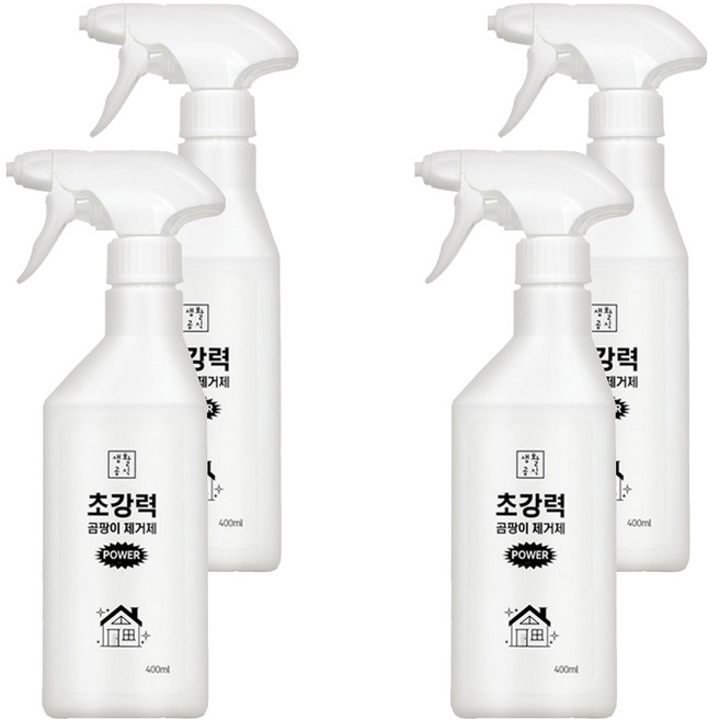 생활공식 초강력 곰팡이 제거제, 400ml, 4개