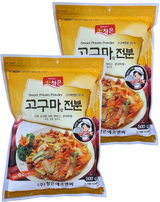 청은에프엔비 고구마맛전분, 500g, 2개