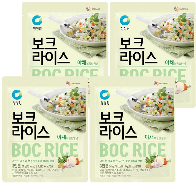 청정원 보크라이스 야채, 24g, 4개