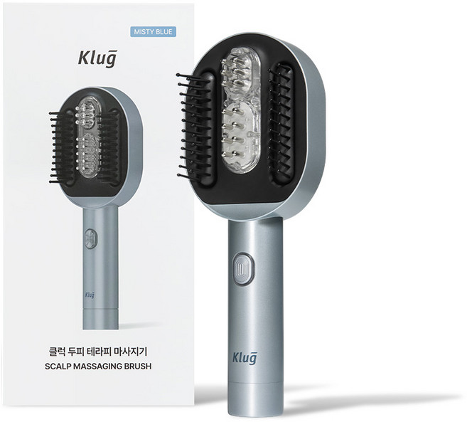 클럭 두피 테라피 마사지기 1p, ST-102, 미스티블루