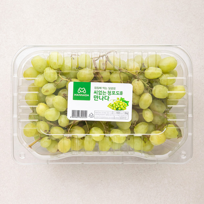 만나다 미국산 씨없는 청포도, 1.8kg, 1개