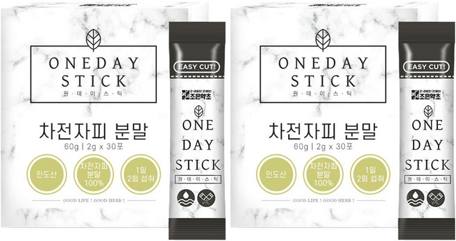 굿허브 원데이스틱 차전자피 분말, 60개, 2g