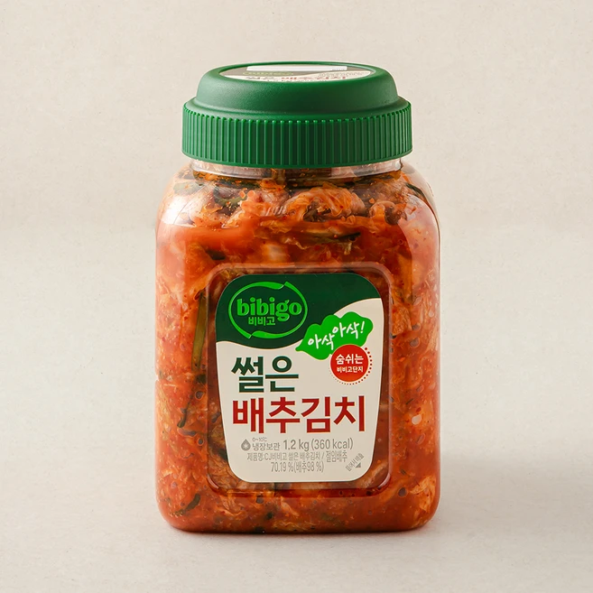 비비고 썰은 배추김치, 1.2kg, 1개 - 쿠팡