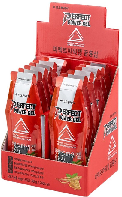 KOLON PHARMA 運動能量果膠 蜂蜜紅蔘口味, 480g, 1盒
