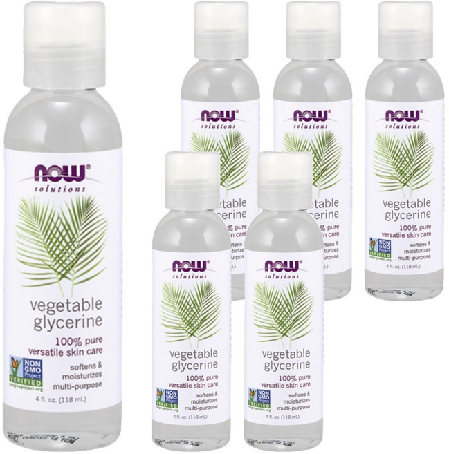 NOW Foods 純草本甘油保濕油, 118ml, 6瓶