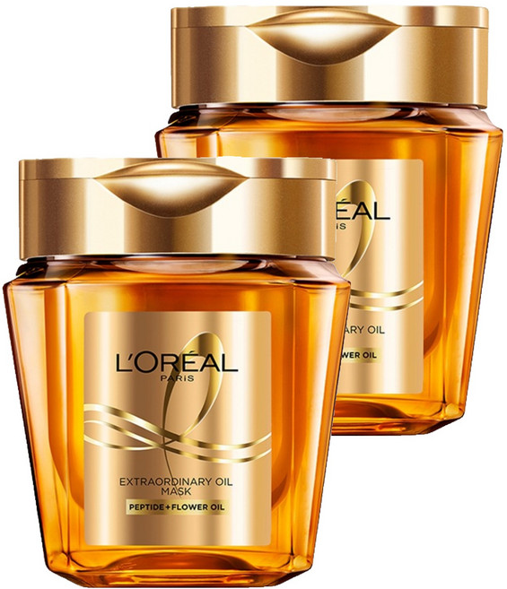 로레알파리 엑스트라오디네리 오일 실크 마스크팩, 250ml, 2개
