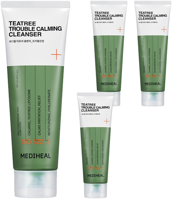 메디힐 티트리 트러블진정 클렌징폼, 120ml, 4개