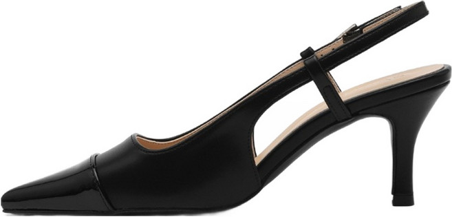 사뿐 여성용 사비나 투톤 슬링백힐 7cm