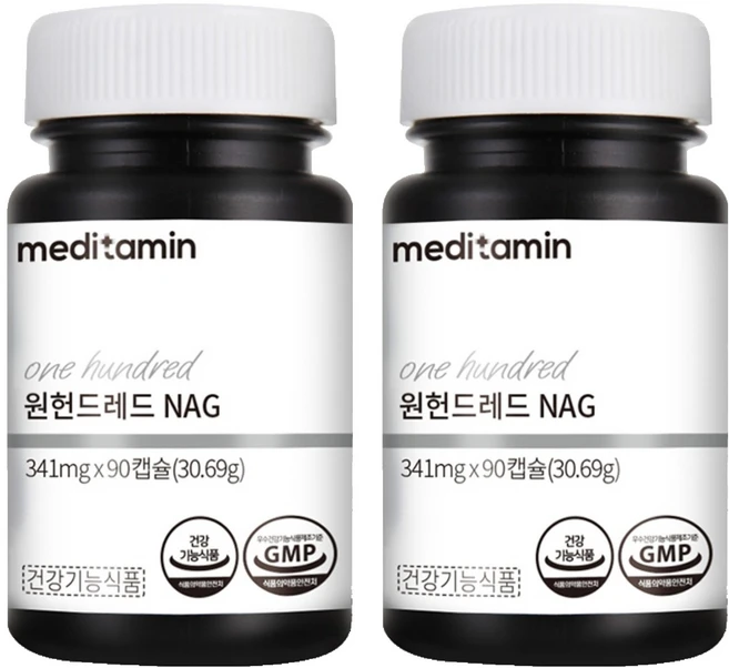 메디타민 원헌드레드 NAG 영양제, 90정, 2개 - 쿠팡