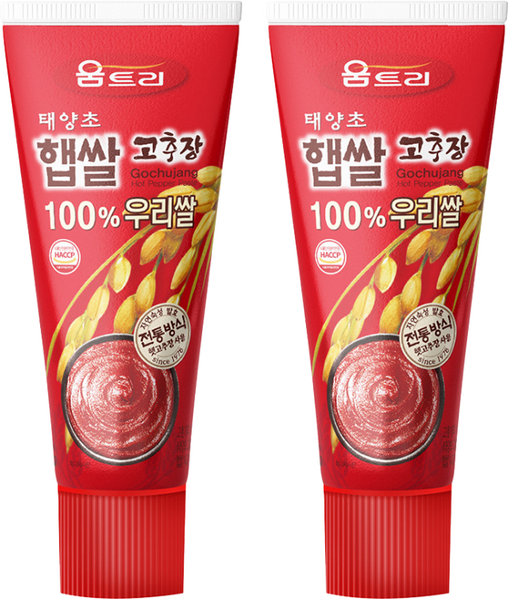 움트리 태양초 햅쌀 고추장, 120g, 2개
