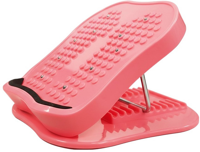 台灣 MIDAS 拉筋板 30 x 27cm 角度可調節 居家健身器材, 按摩珠款 粉色