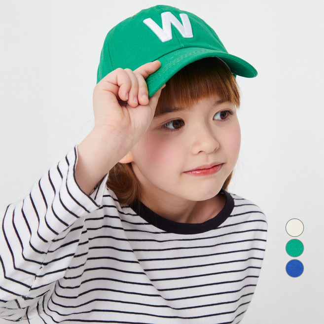 롤리트리 아동용 W 로고 볼캡 모자