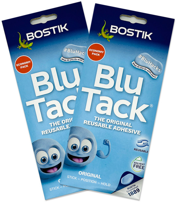 Bostik Blu-Tack 黏著劑 90g, 2個