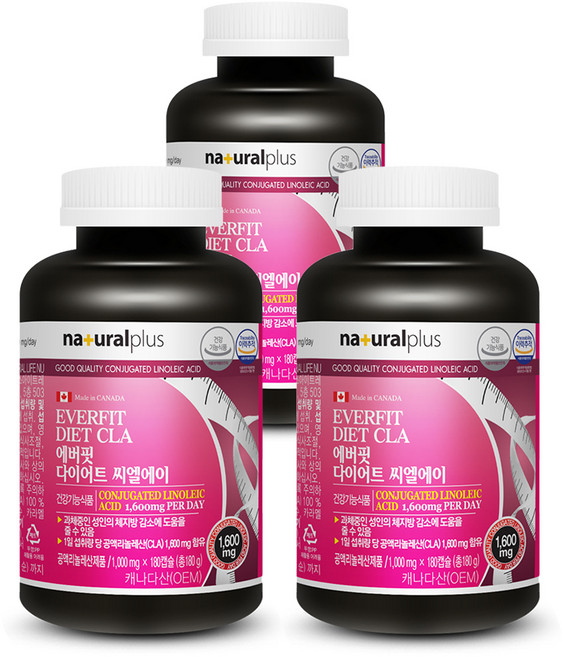 naturalplus Everfit美體CLA軟膠囊, 180顆, 3罐