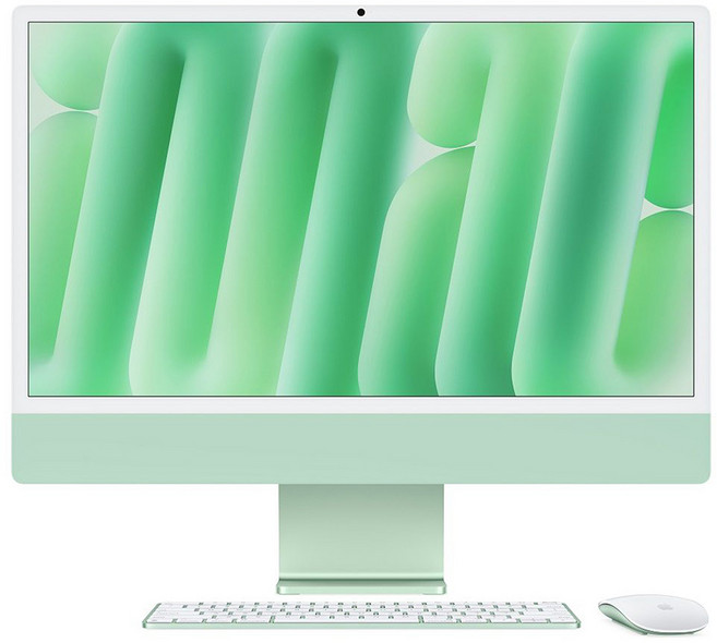 Apple iMac 24吋 M4 10核心GPU 原廠保固, 綠色, 16GB, 512GB, MAC OS, MWV03TA/A