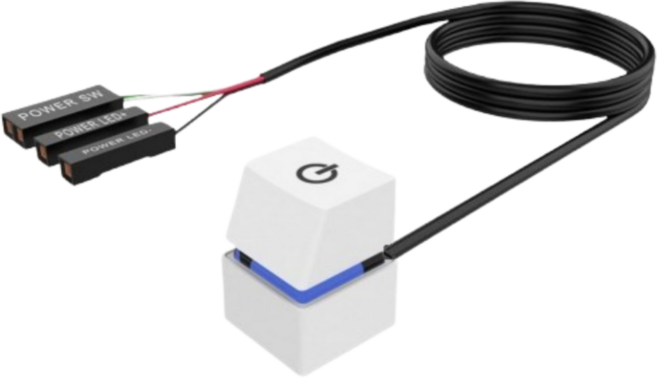 아이코어스 PC 외부 전원 스위치 화이트, 1개