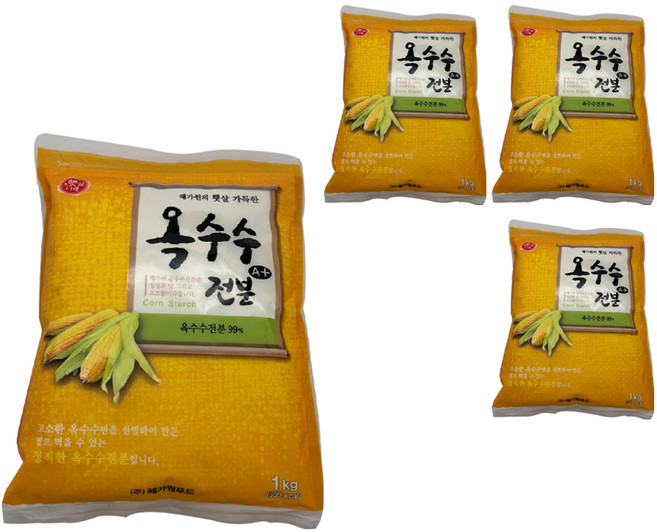 Haetsalnarae 玉米澱粉A, 4個, 1kg