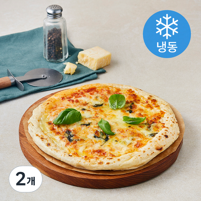 푸딩팩토리 화덕 마르게리따 피자 M 24cm (냉동), 356g, 2개, 1개입