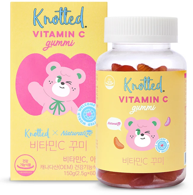 노티드 꾸미 비타민C 60p, 150g, 1개 - 쿠팡