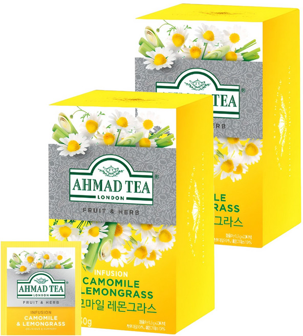 아마드티 캐모마일 레몬그라스 허브차, 1.5g, 20개입, 2개