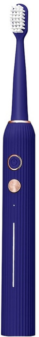 Kinyo 聲波電動牙刷 附刷頭 2個 + 充電線, ETB-776, 藍色, 1盒