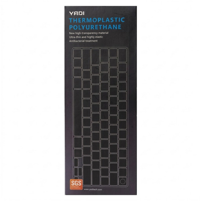 YADI 亞第 超透光抗菌鍵盤保護膜 MSI Pulse A16 AI+ C3XWGKG專用 KCT-MSI08-183, 透明色, 1個